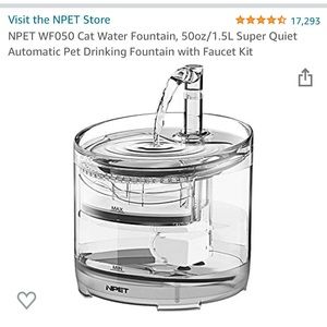 Cat water fountain